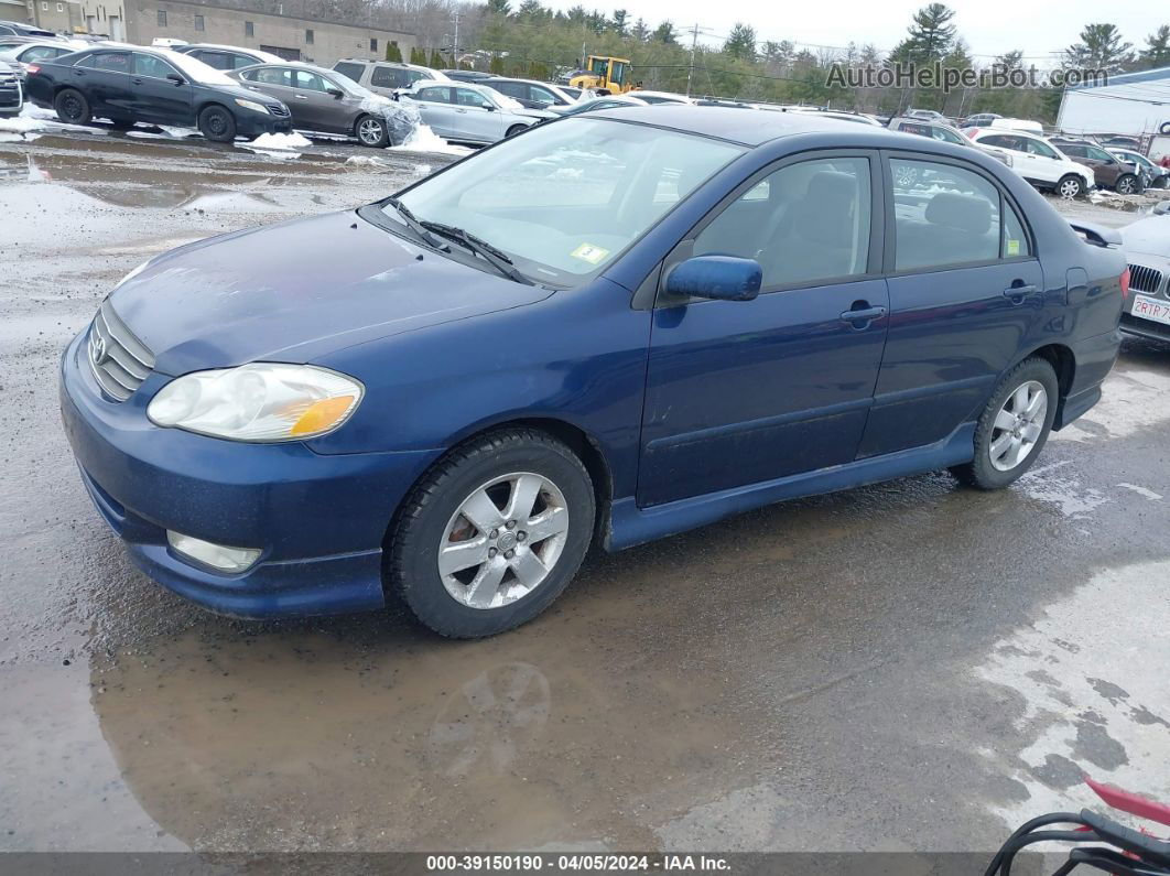 2004 Toyota Corolla S Blue vin: 2T1BR32E14C312297