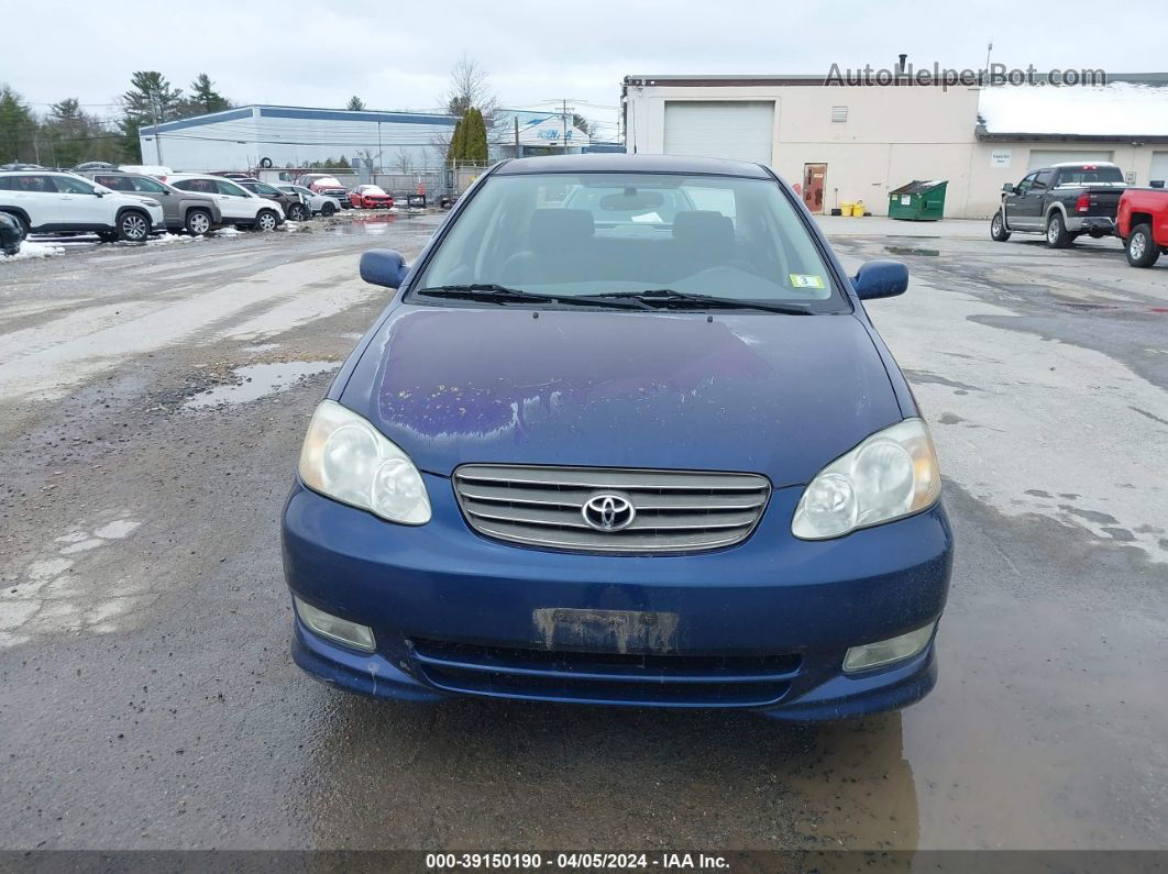 2004 Toyota Corolla S Blue vin: 2T1BR32E14C312297