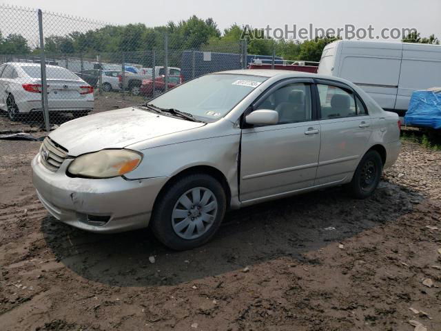 2004 Toyota Corolla Ce Silver vin: 2T1BR32E14C318276