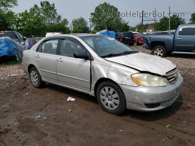 2004 Toyota Corolla Ce Silver vin: 2T1BR32E14C318276