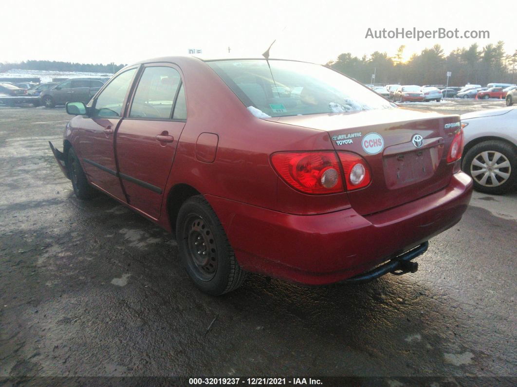 2005 Toyota Corolla Ce/s/le Red vin: 2T1BR32E15C407735