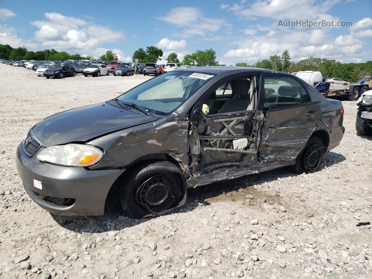 2008 Toyota Corolla Ce Серый vin: 2T1BR32E18C901002