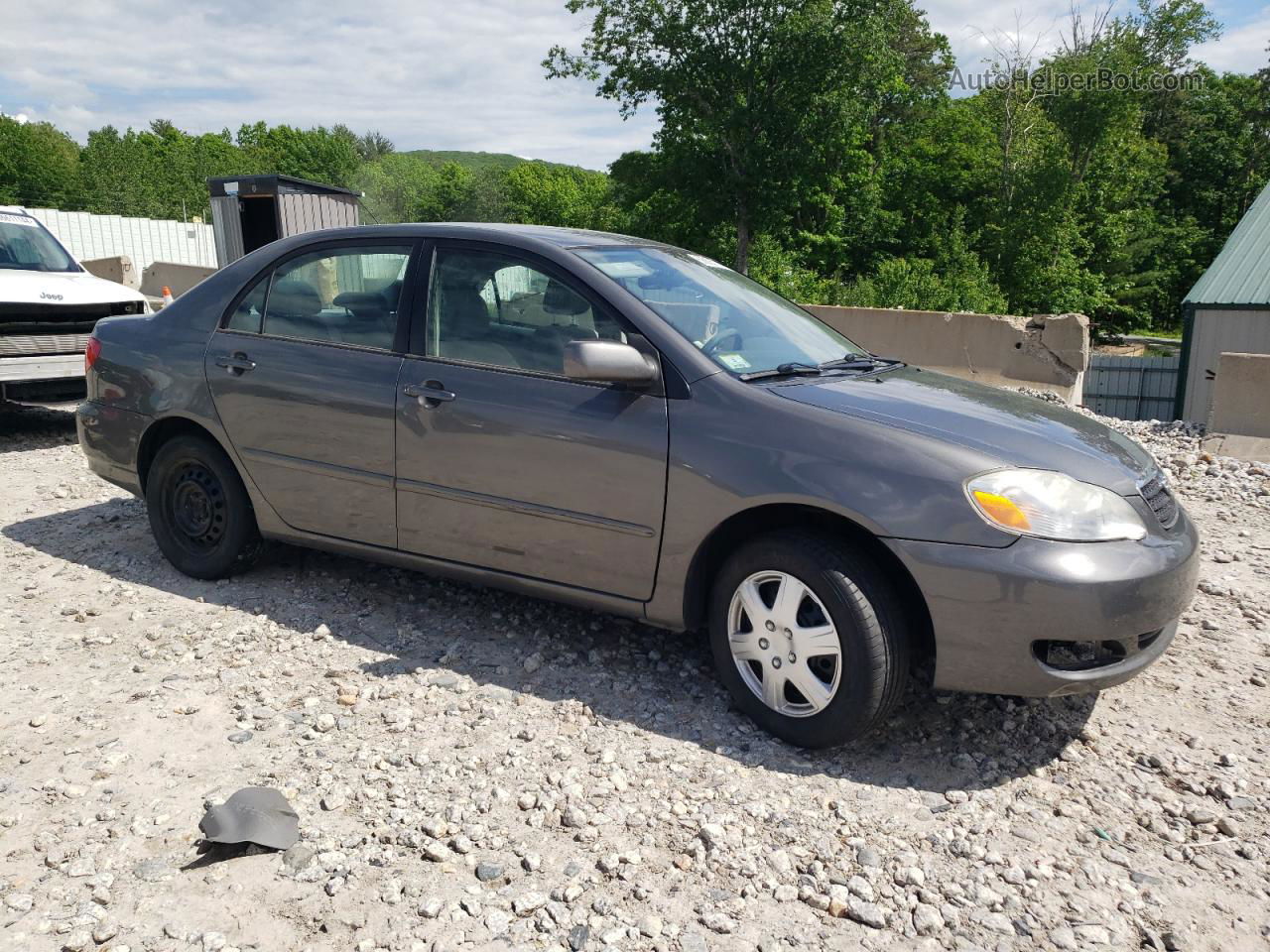 2008 Toyota Corolla Ce Gray vin: 2T1BR32E18C901002