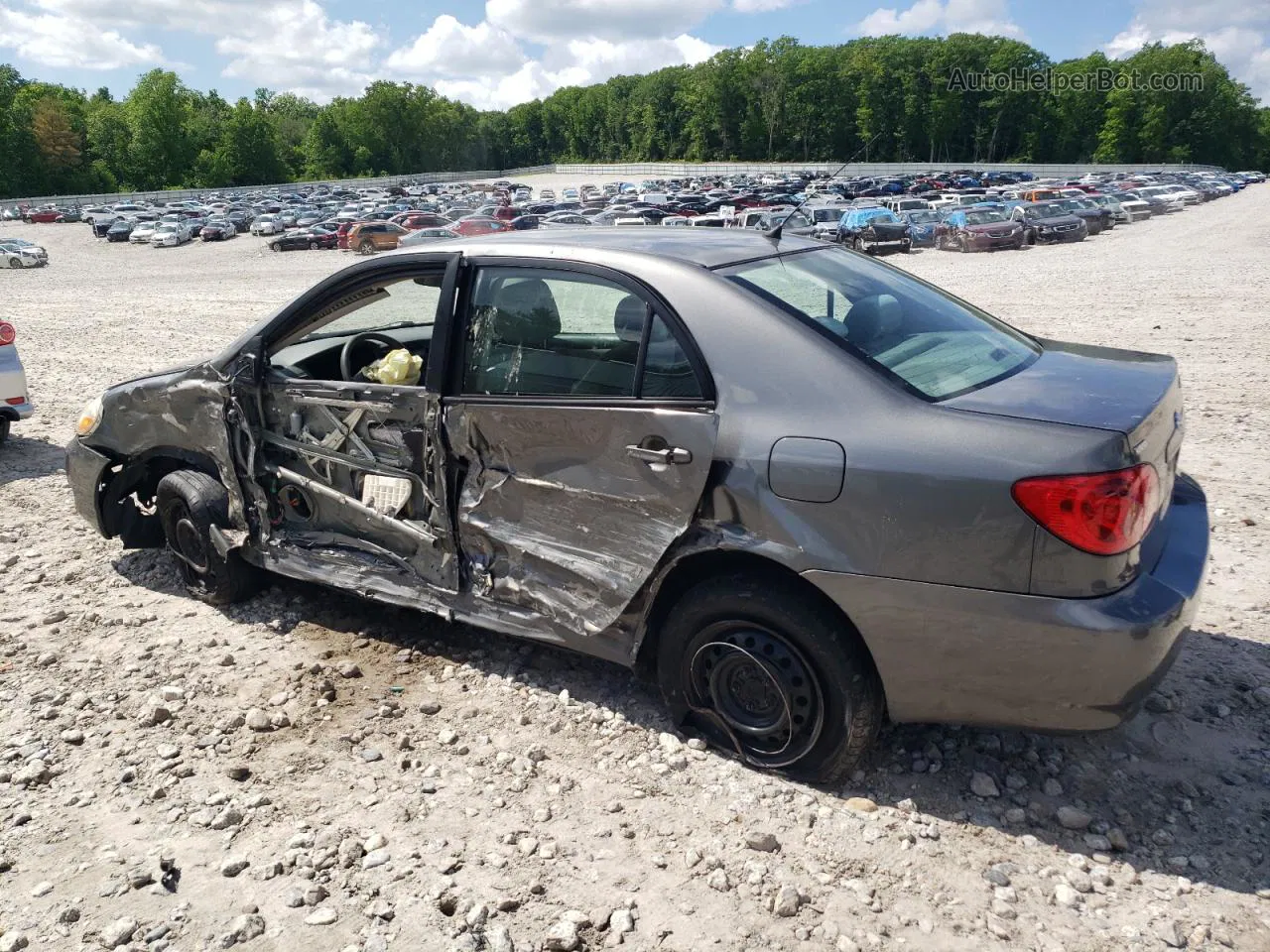 2008 Toyota Corolla Ce Gray vin: 2T1BR32E18C901002