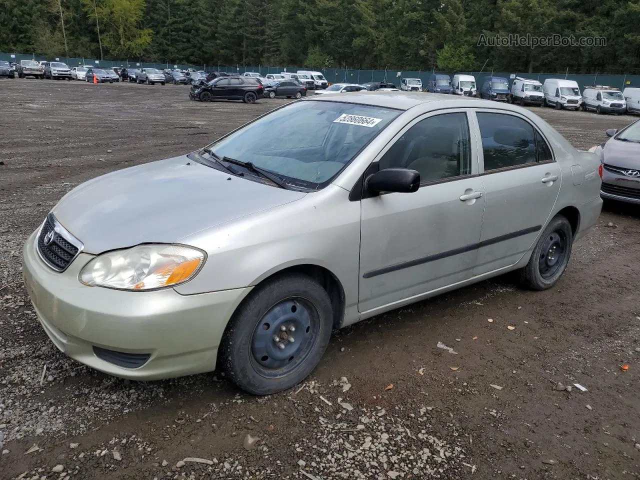 2003 Toyota Corolla Ce Silver vin: 2T1BR32E23C036274