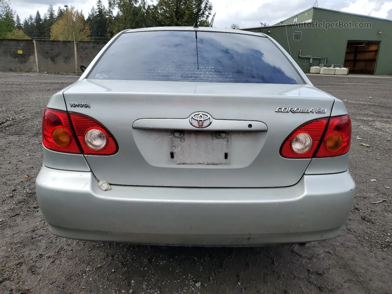 2003 Toyota Corolla Ce Silver vin: 2T1BR32E23C036274