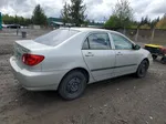 2003 Toyota Corolla Ce Silver vin: 2T1BR32E23C036274