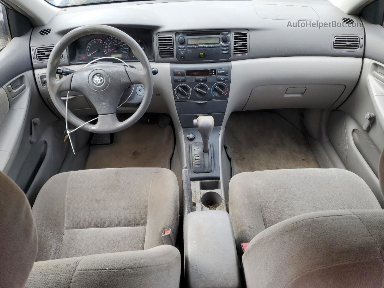 2003 Toyota Corolla Ce Silver vin: 2T1BR32E23C036274