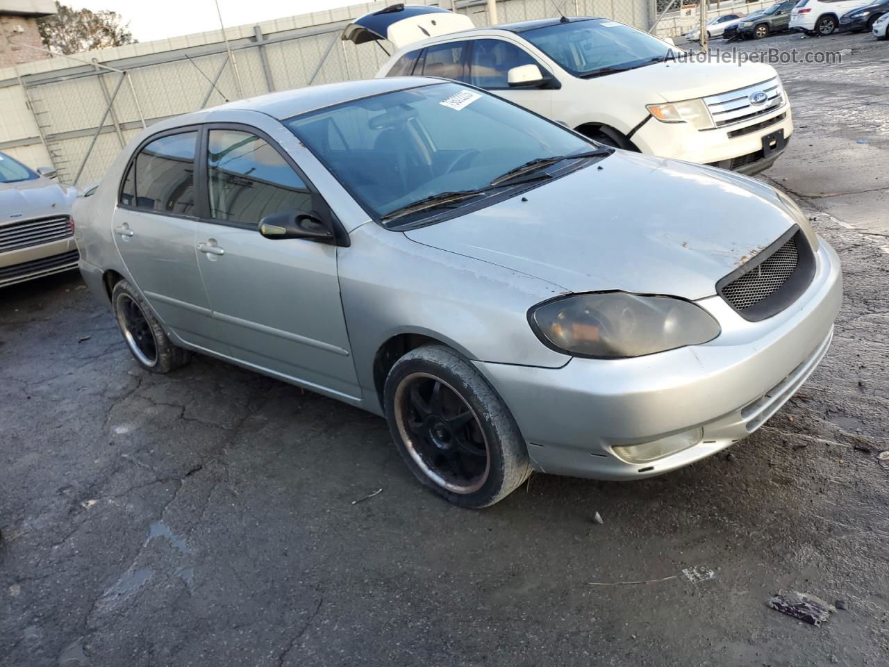 2004 Toyota Corolla Ce Silver vin: 2T1BR32E24C214783