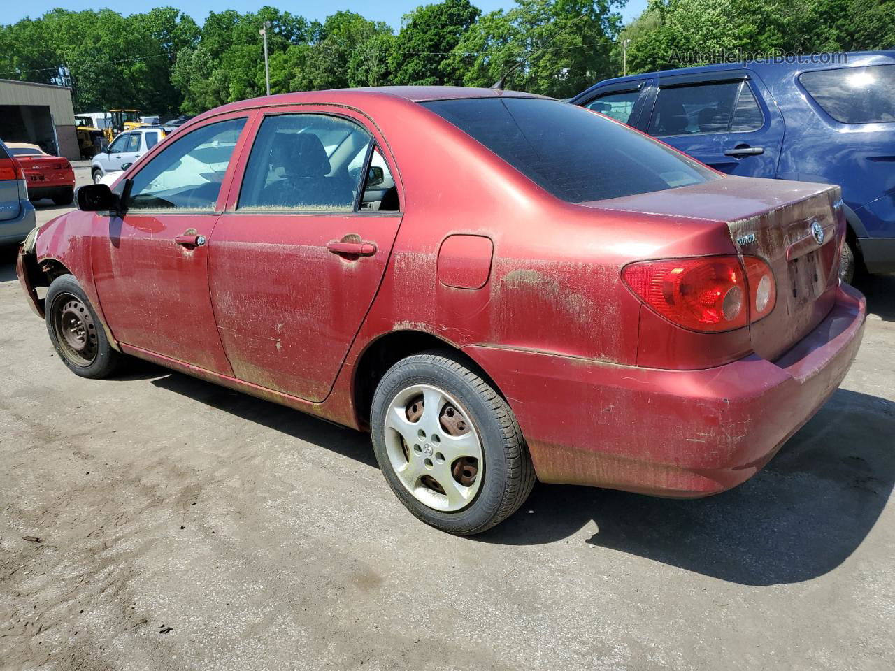 2005 Toyota Corolla Ce Red vin: 2T1BR32E25C349005