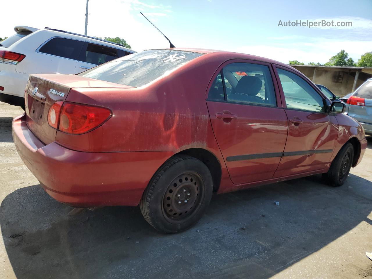 2005 Toyota Corolla Ce Red vin: 2T1BR32E25C349005