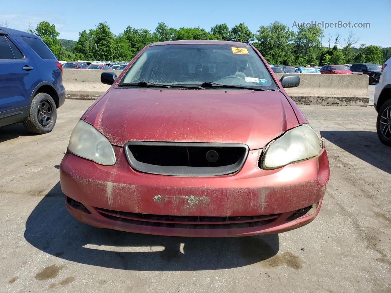 2005 Toyota Corolla Ce Red vin: 2T1BR32E25C349005