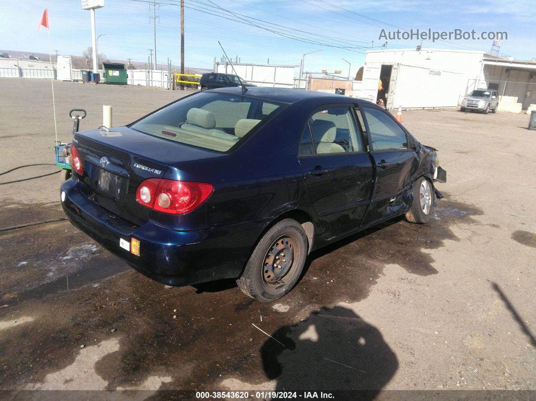 2005 Toyota Corolla Le Dark Blue vin: 2T1BR32E25C486378