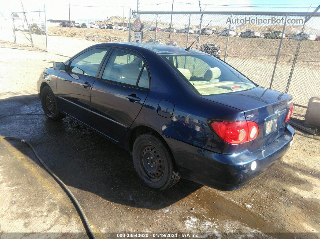 2005 Toyota Corolla Le Dark Blue vin: 2T1BR32E25C486378