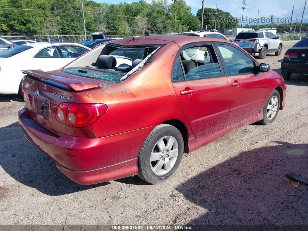 2005 Toyota Corolla S Red vin: 2T1BR32E25C503440