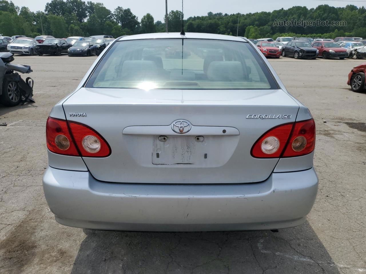 2008 Toyota Corolla Ce Silver vin: 2T1BR32E28C871346