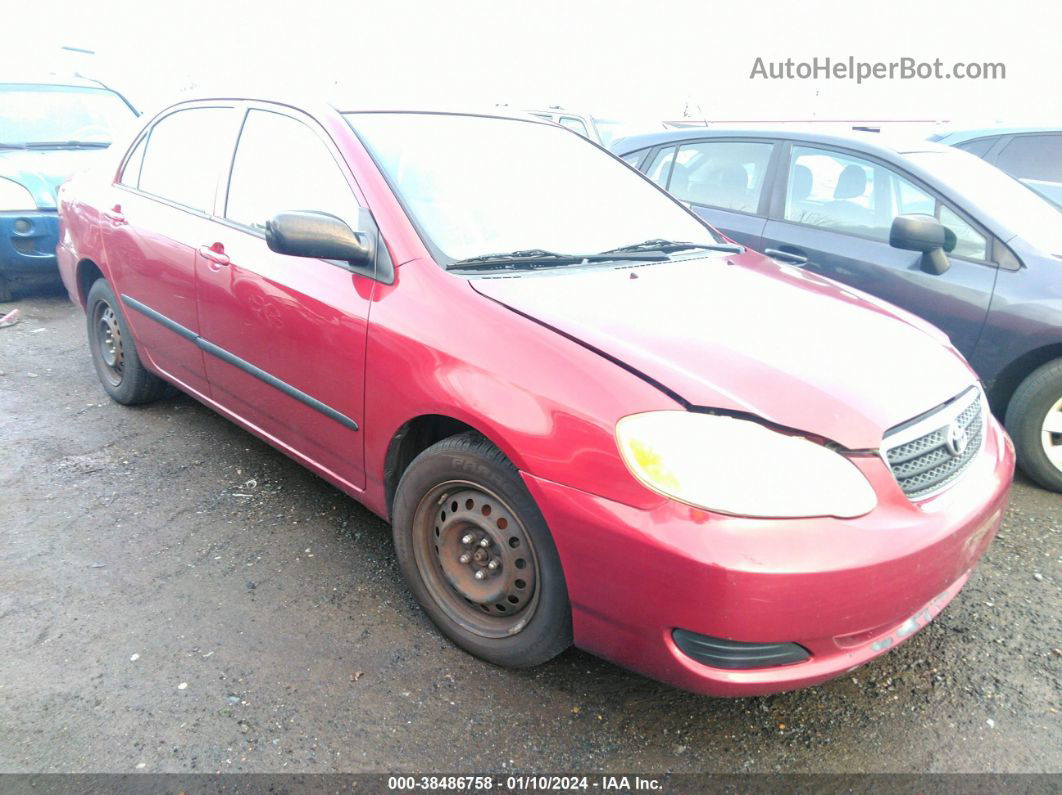 2008 Toyota Corolla Ce Red vin: 2T1BR32E28C880726