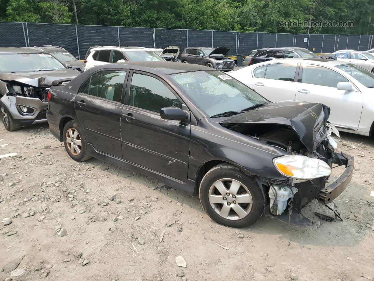 2008 Toyota Corolla Ce Black vin: 2T1BR32E28C892214