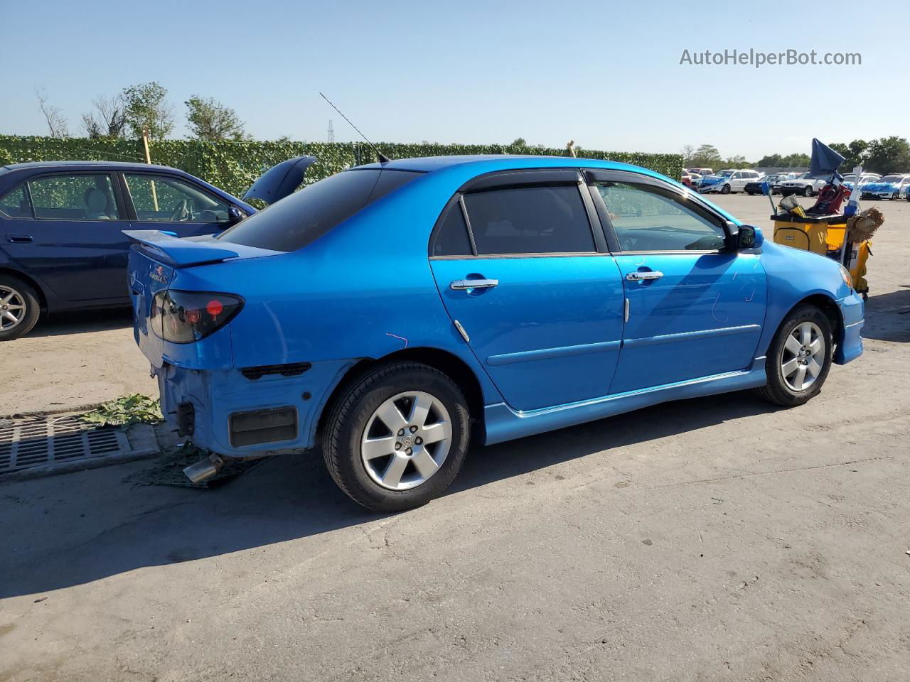 2008 Toyota Corolla Ce Blue vin: 2T1BR32E28C897140