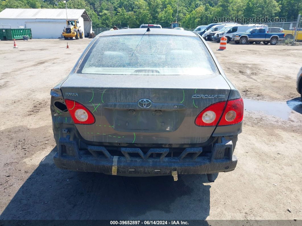 2008 Toyota Corolla Ce Gray vin: 2T1BR32E28C902904