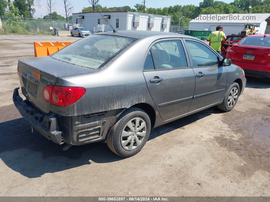 2008 Toyota Corolla Ce Gray vin: 2T1BR32E28C902904