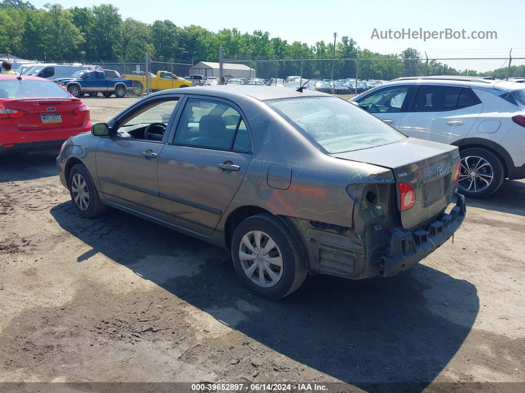 2008 Toyota Corolla Ce Gray vin: 2T1BR32E28C902904