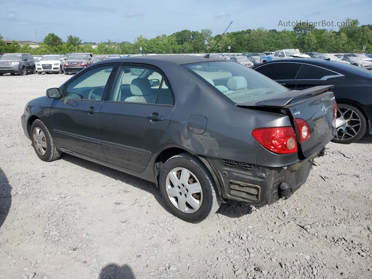 2008 Toyota Corolla Ce Gray vin: 2T1BR32E28C922621