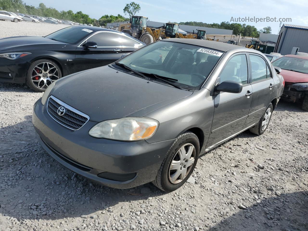 2008 Toyota Corolla Ce Gray vin: 2T1BR32E28C922621