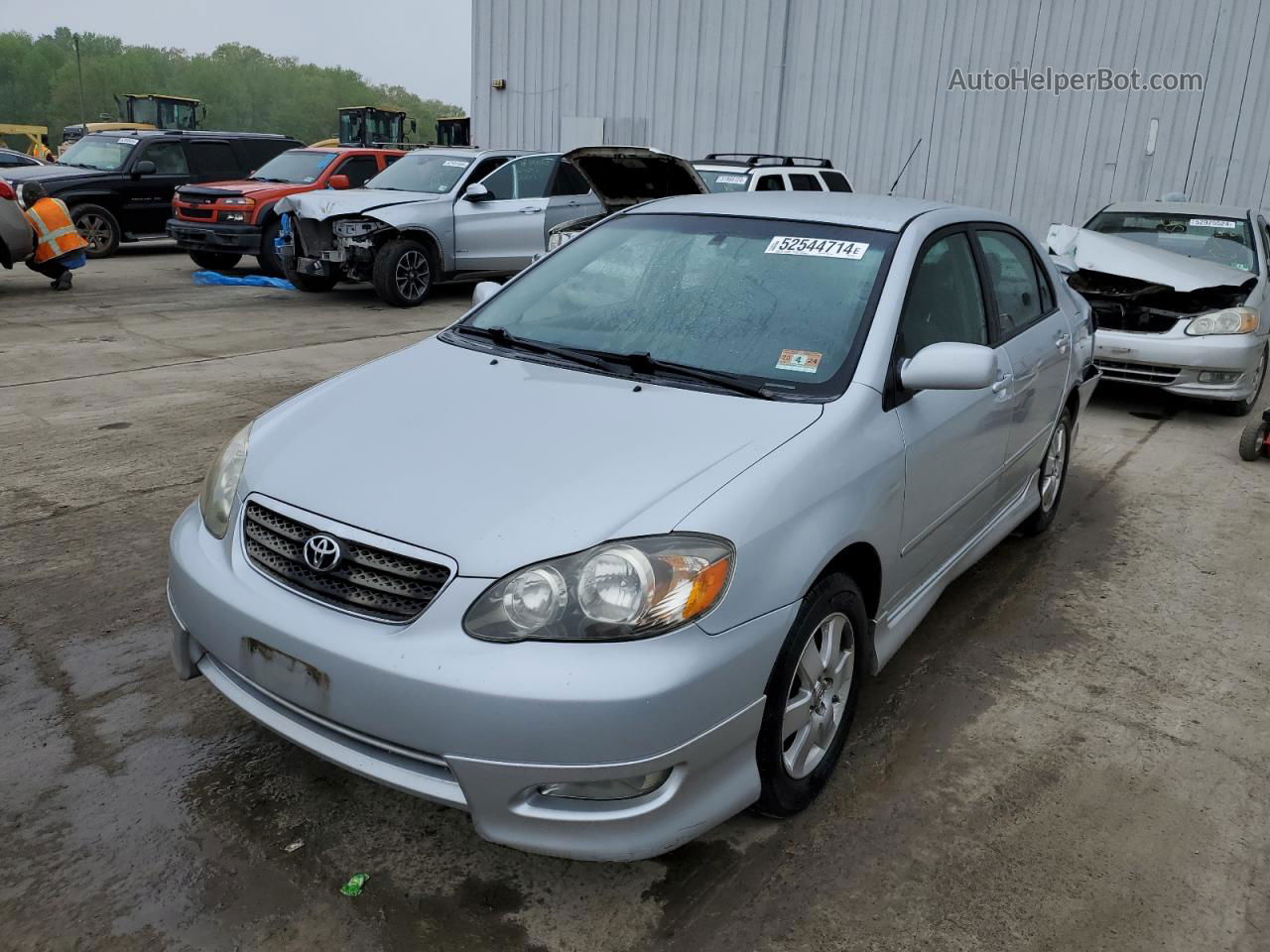 2008 Toyota Corolla Ce Silver vin: 2T1BR32E28C930721