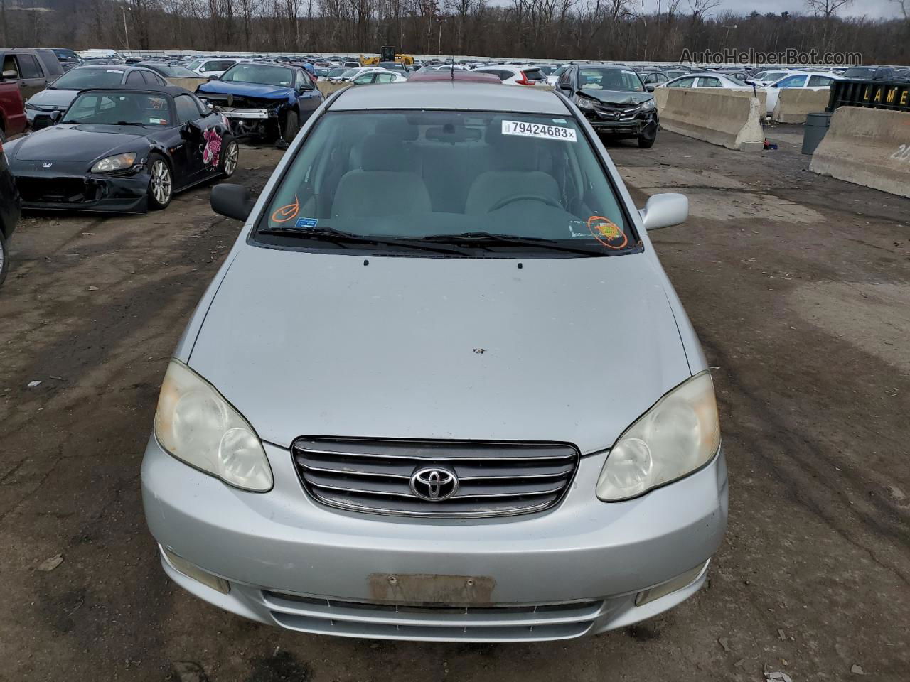 2003 Toyota Corolla Ce Gray vin: 2T1BR32E33C015756