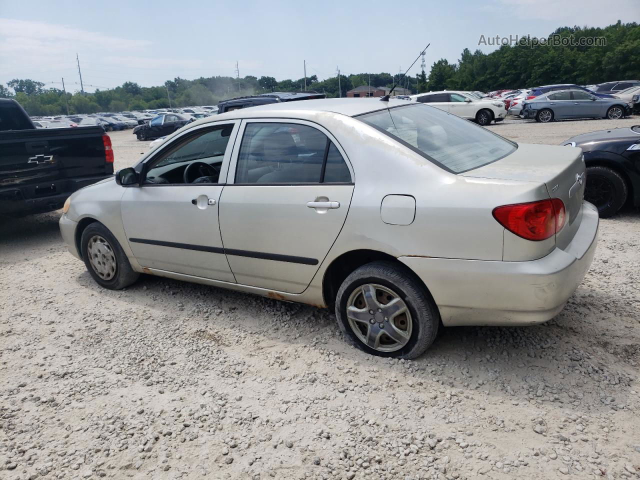 2004 Toyota Corolla Ce Gray vin: 2T1BR32E34C184290