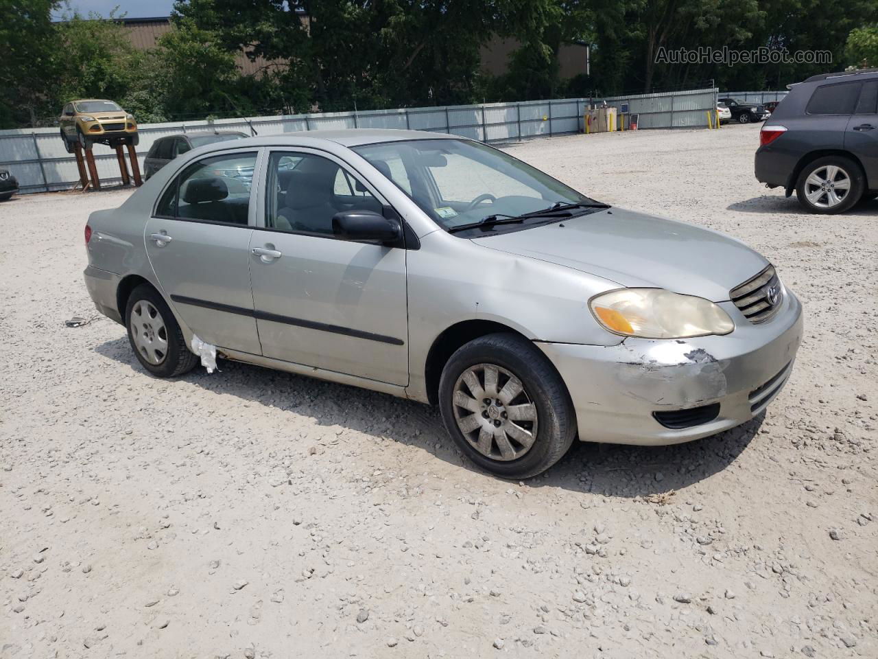 2004 Toyota Corolla Ce Gray vin: 2T1BR32E34C184290