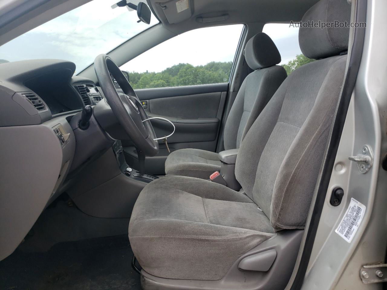 2004 Toyota Corolla Ce Gray vin: 2T1BR32E34C184290