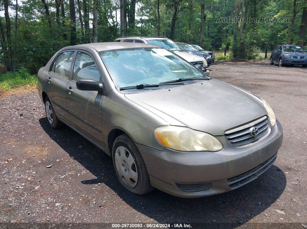 2004 Toyota Corolla Ce Gray vin: 2T1BR32E34C248702