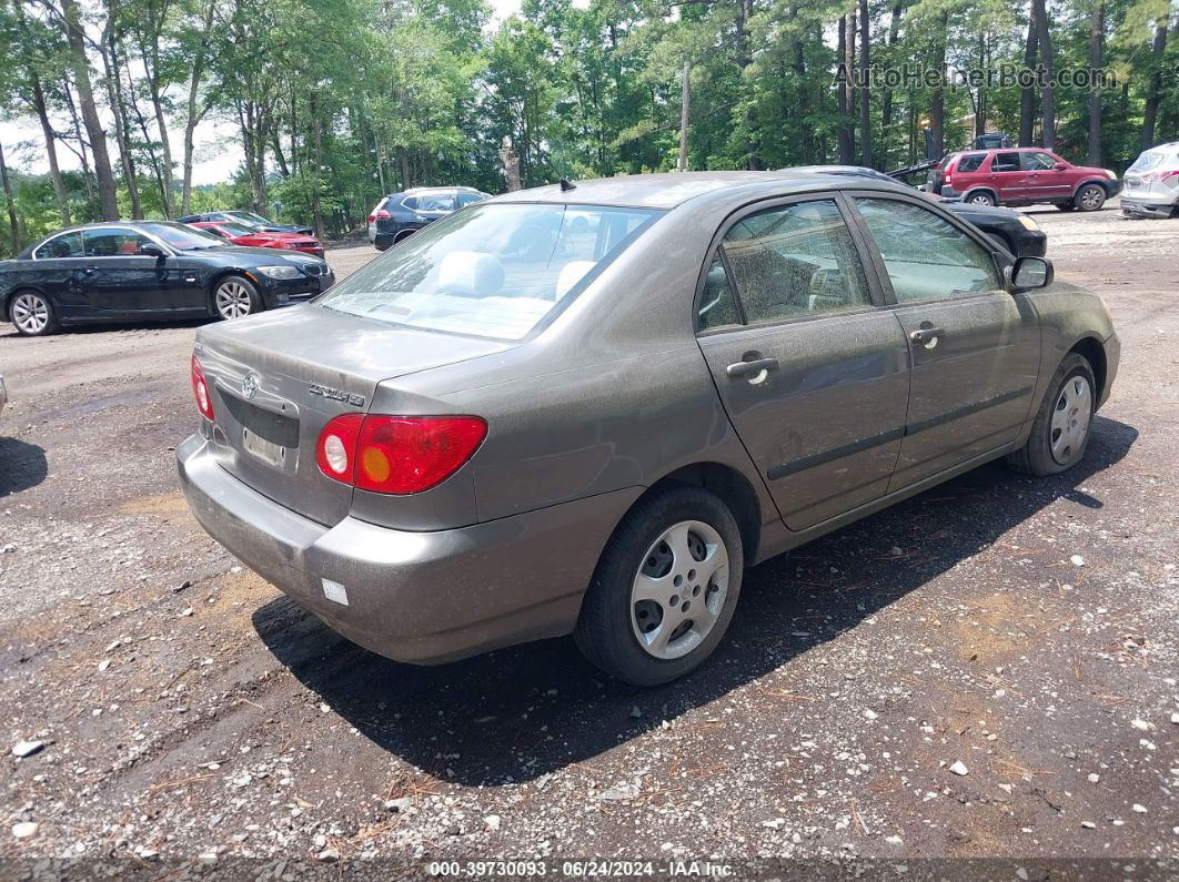 2004 Toyota Corolla Ce Gray vin: 2T1BR32E34C248702