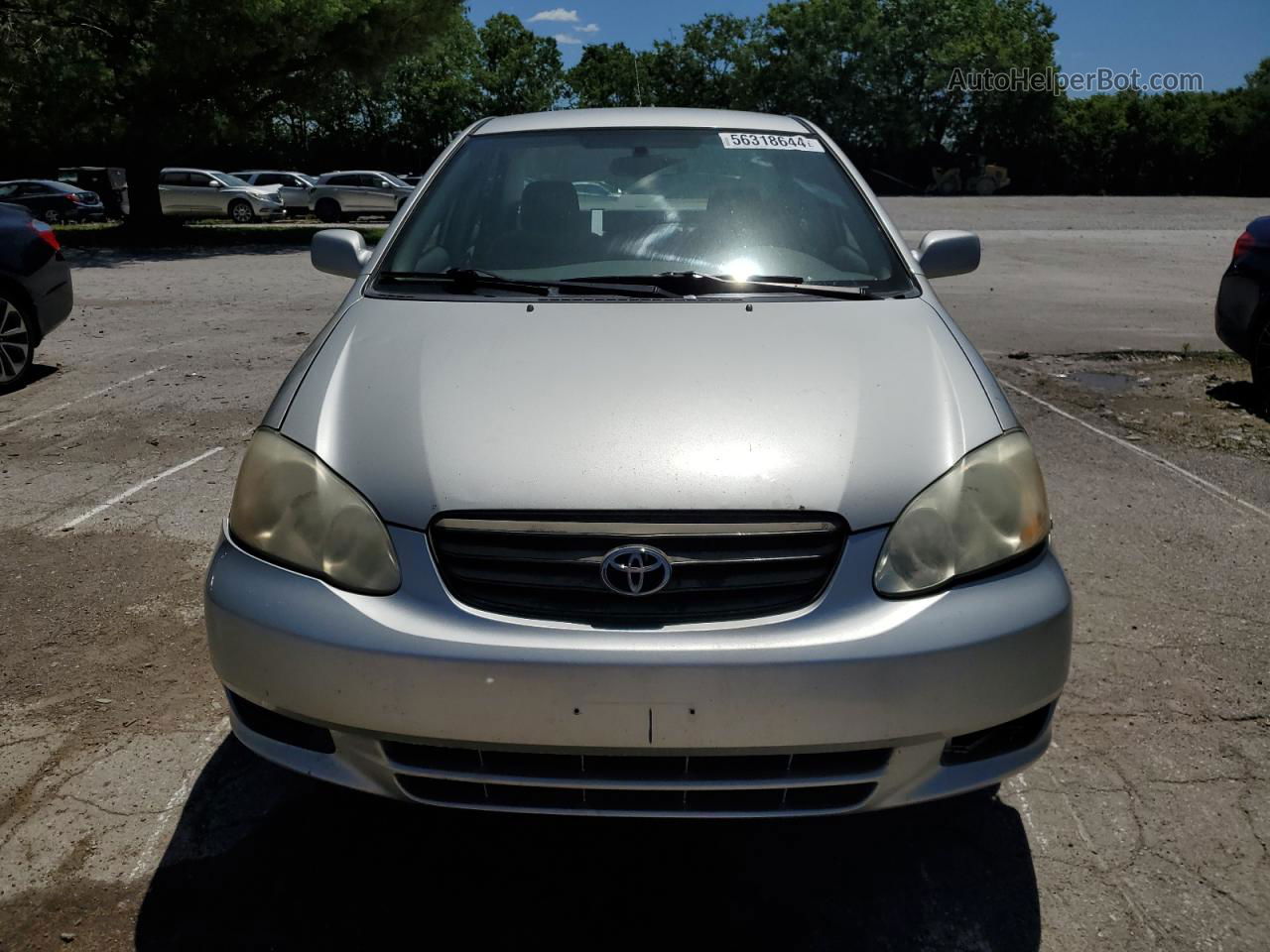 2004 Toyota Corolla Ce Silver vin: 2T1BR32E34C260560