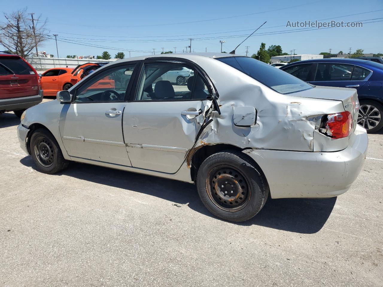 2004 Toyota Corolla Ce Silver vin: 2T1BR32E34C260560