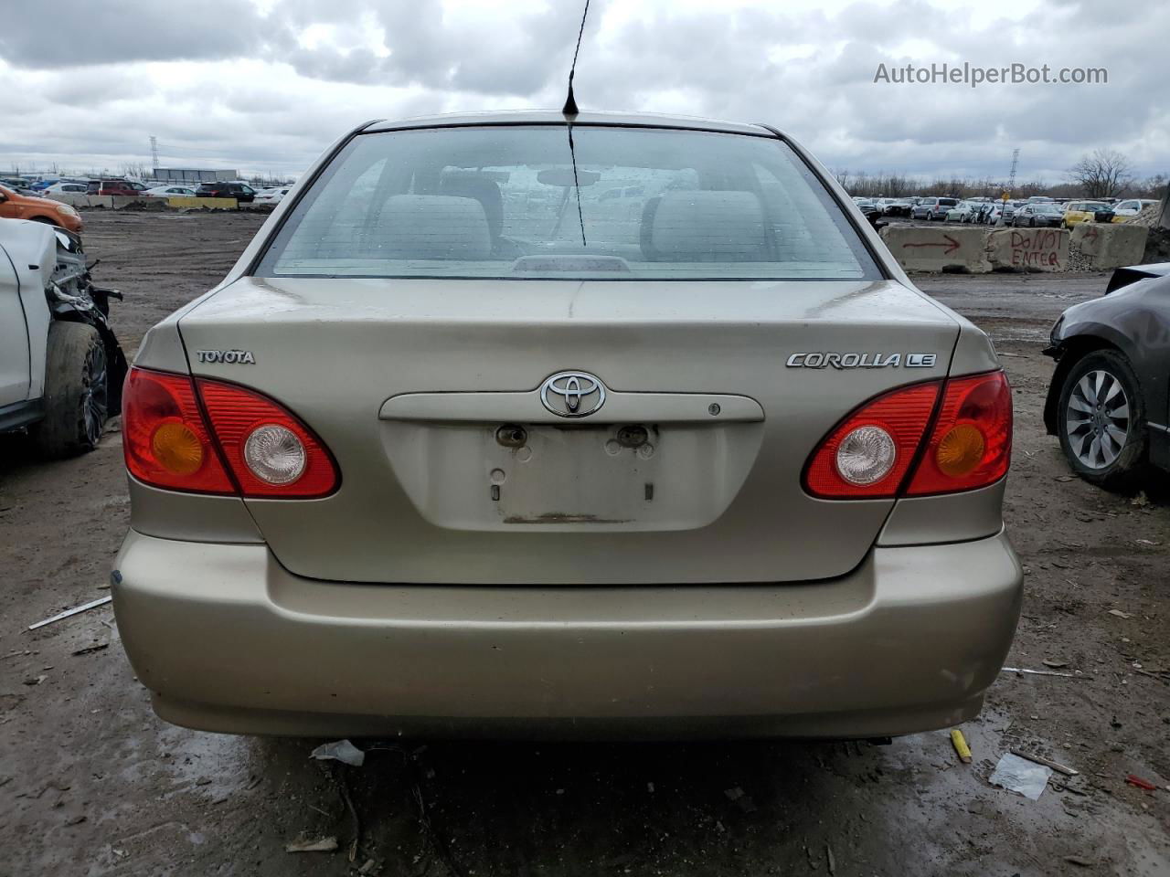 2004 Toyota Corolla Ce Beige vin: 2T1BR32E34C266908