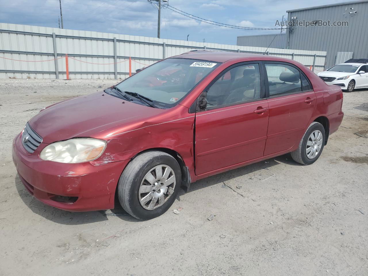 2004 Toyota Corolla Ce Red vin: 2T1BR32E34C290562