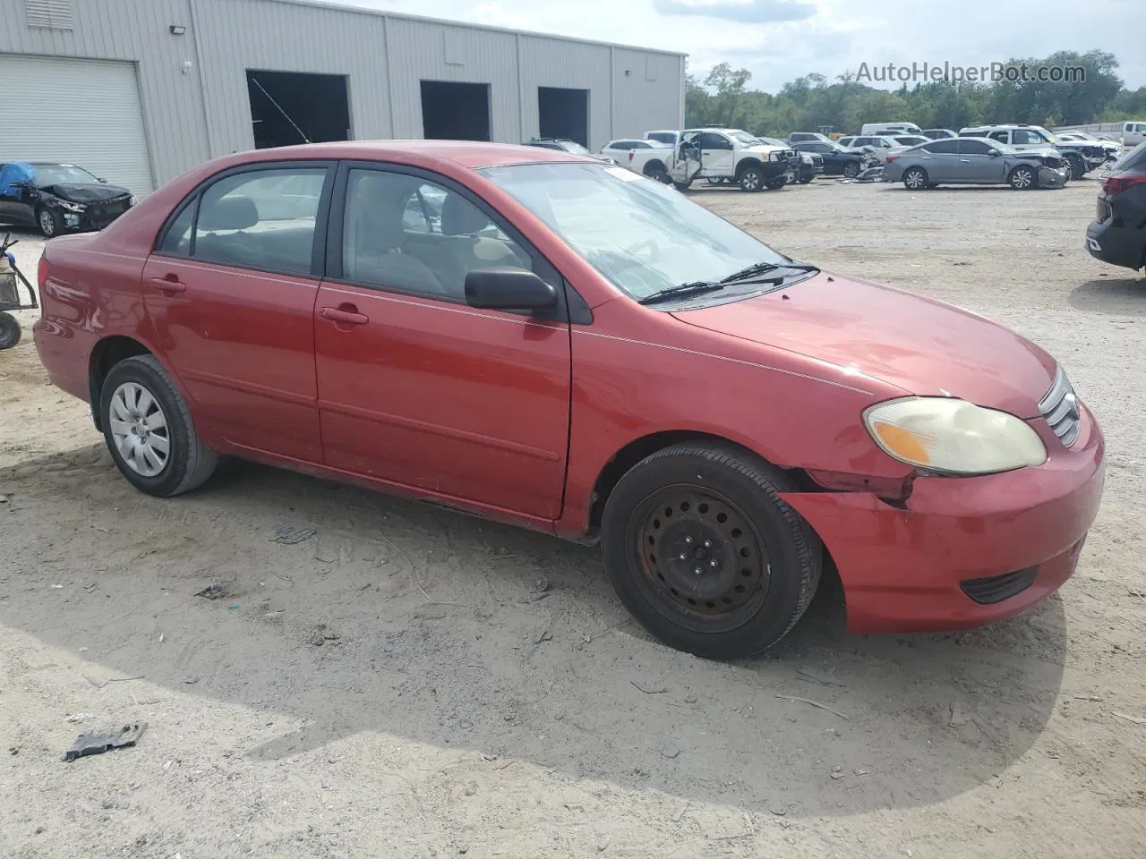 2004 Toyota Corolla Ce Red vin: 2T1BR32E34C290562