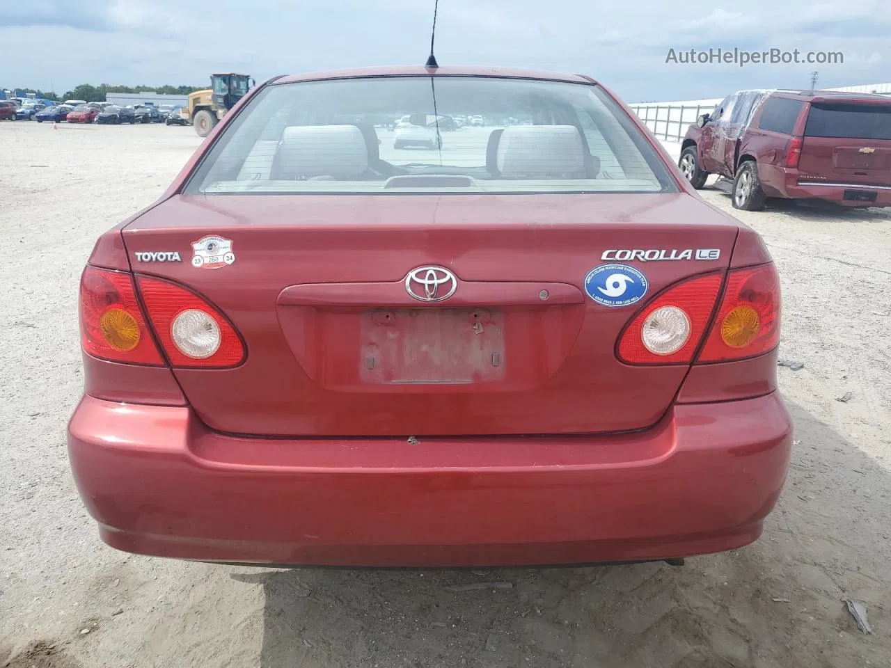 2004 Toyota Corolla Ce Red vin: 2T1BR32E34C290562