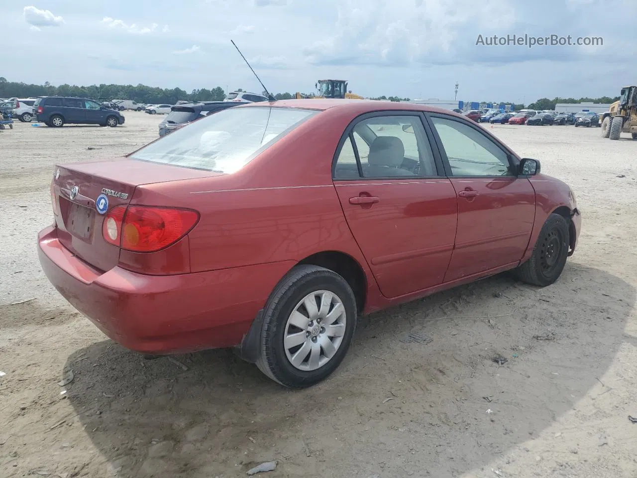 2004 Toyota Corolla Ce Red vin: 2T1BR32E34C290562