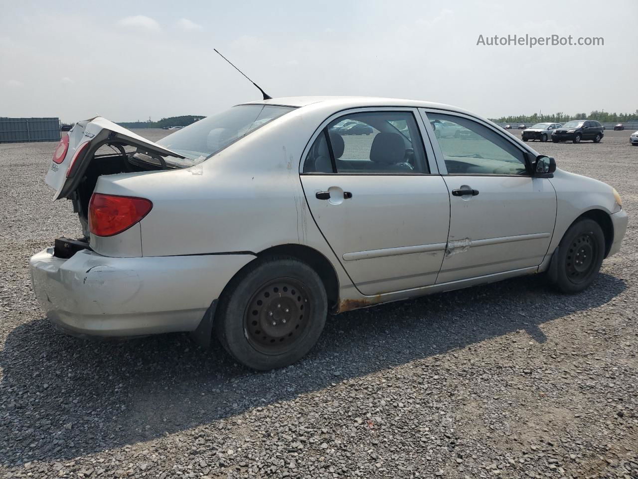 2004 Toyota Corolla Ce Silver vin: 2T1BR32E34C805785