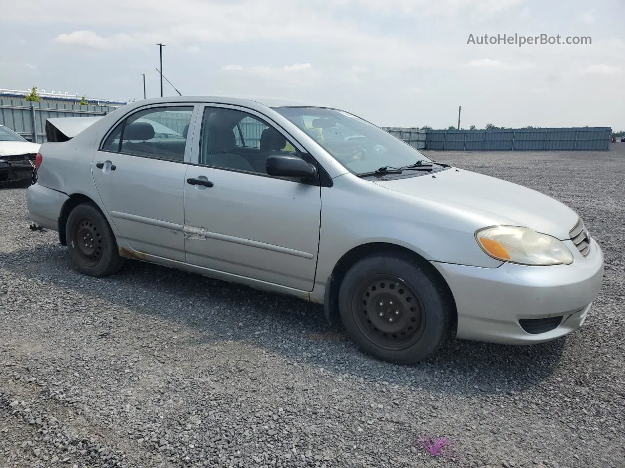 2004 Toyota Corolla Ce Silver vin: 2T1BR32E34C805785