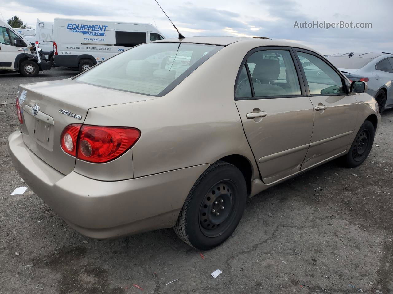 2005 Toyota Corolla Ce Beige vin: 2T1BR32E35C374057