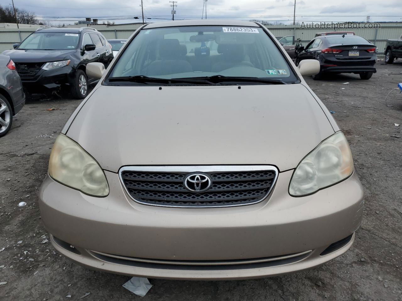 2005 Toyota Corolla Ce Beige vin: 2T1BR32E35C374057