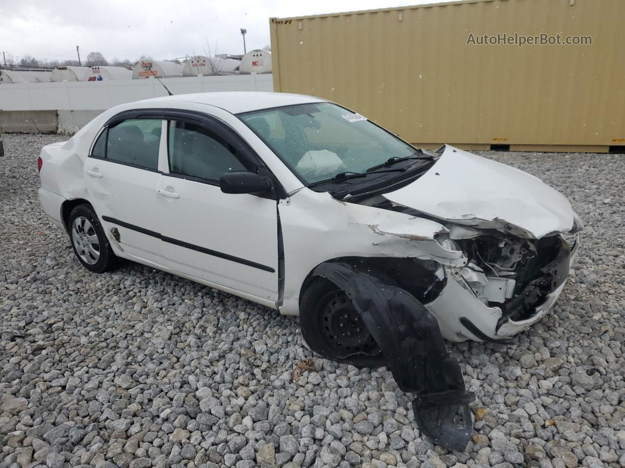 2008 Toyota Corolla Ce Белый vin: 2T1BR32E38C877138