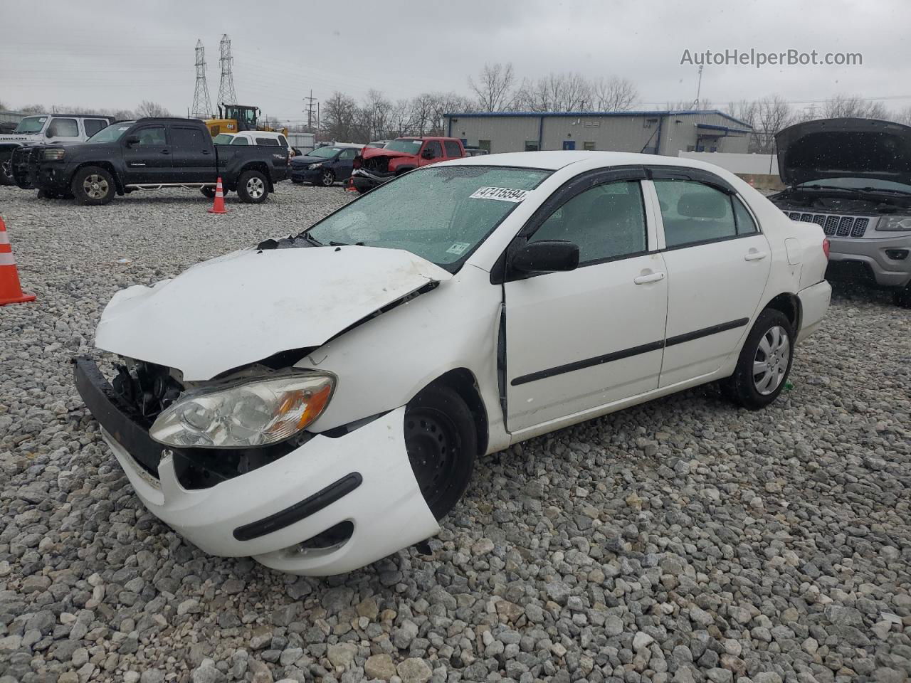 2008 Toyota Corolla Ce Белый vin: 2T1BR32E38C877138