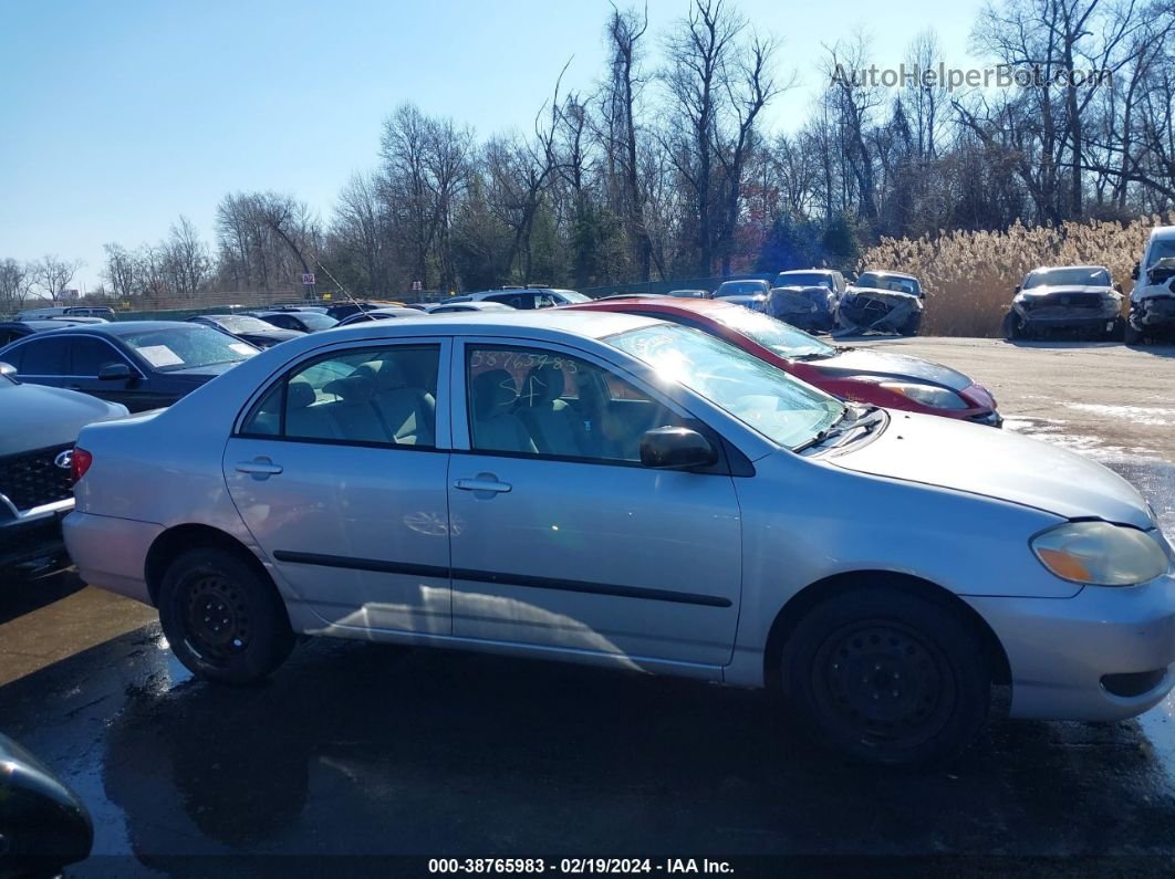 2008 Toyota Corolla Ce Silver vin: 2T1BR32E38C881397