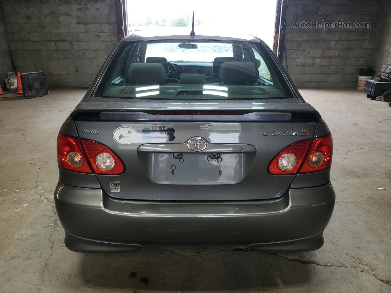 2008 Toyota Corolla Ce Gray vin: 2T1BR32E38C891024